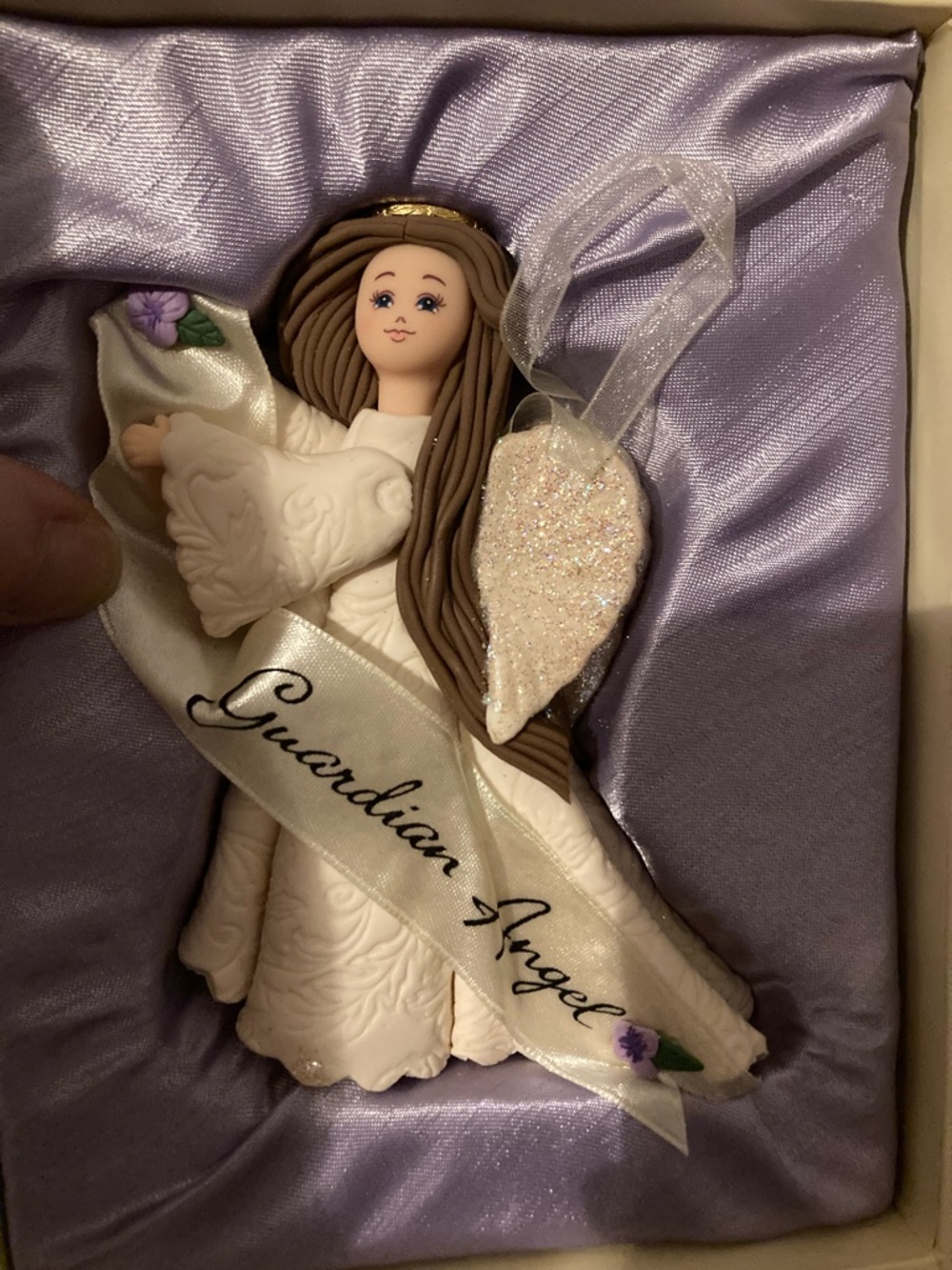 Guardian Angel Resin Ornament Keepsake